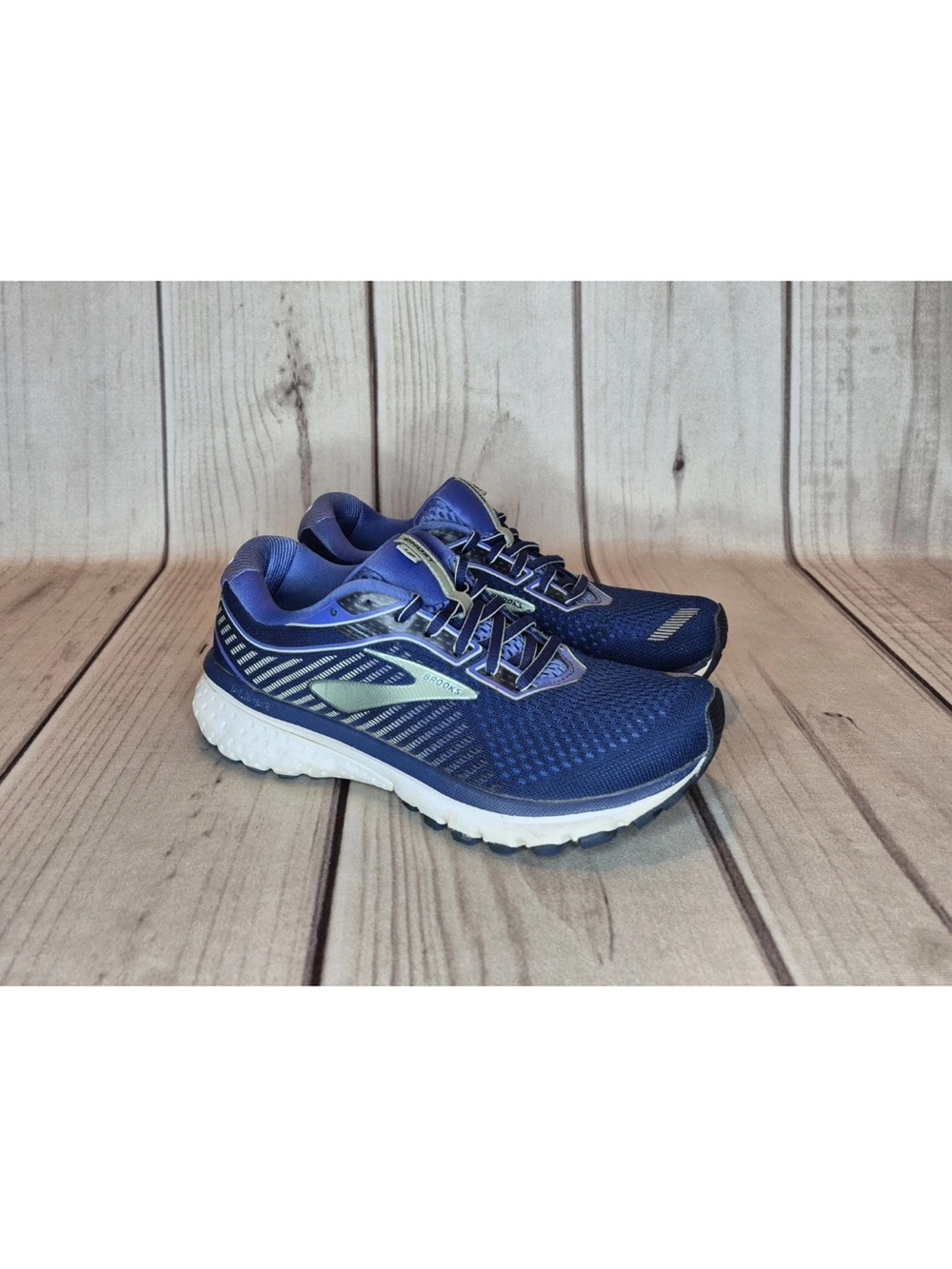 BROOKS GHOST 12 Women's Size 8 Peacoat/Aqua Running Shoes